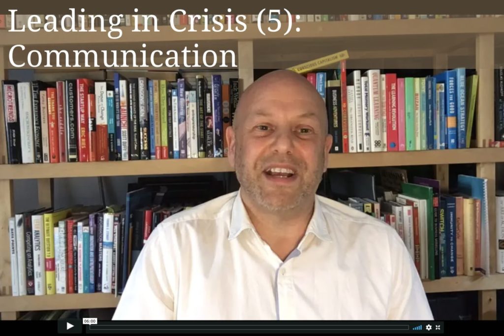 Leading in crisis (5) – Communication