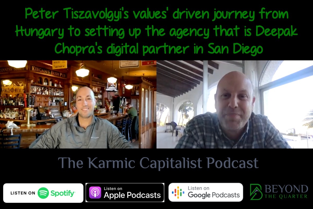 Peter takes his values from Catholic school in Hungary to becoming Deepak Chopra’s digital partner in San Diego