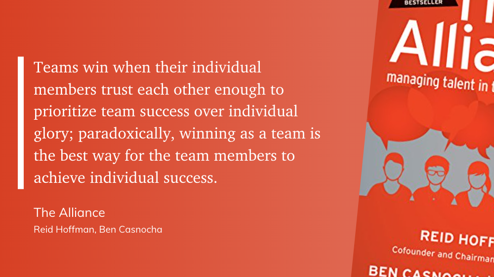 Team over individual favours the team and the individual